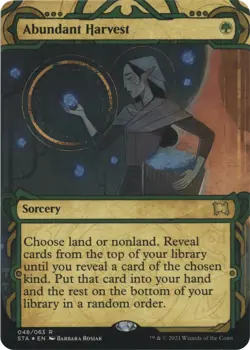 MTG Foil - Abundant Harvest (Foil Etched) - 48 / NM / English - Image 1