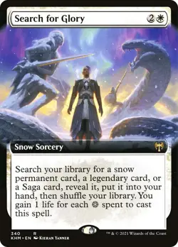 MTG Foil - Search for Glory (Extended Art) - 340 / NM / English - Image 1