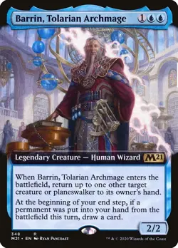 MTG Foil - Barrin, Tolarian Archmage (Extended Art) - 348 / NM / English - Image 1