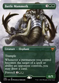 MTG Foil - Battle Mammoth (Borderless) - 298 / NM / English - Image 1