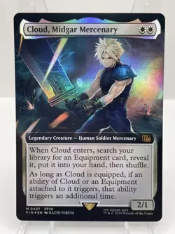 MTG Cloud, Mercenary of Midgar FOIL English Extended Art Final Fantasy - Image 1