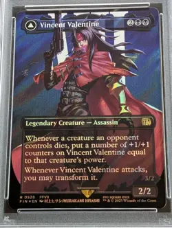 MTG Vincent Valentine Surge Foil PSA 10 English Borderless Final Fantasy - Image 2