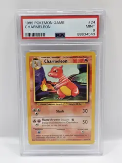 PSA 9 #24 CHARMELEON | 1999 POKEMON GAME - Image 3