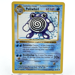 1999 Pokemon Shadowless 1st Edition Base Set Poliwhirl #38 - Image 1