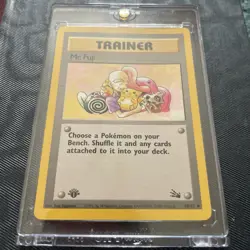 Pokemon Mr. Fuji 1st Edition Fossil Uncommon 58/62 Near Mint Hard Cased - Image 1