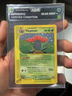 Pokemon Vileplume/Giflor 31/165 Holo Expedition 2002 E Reader NM AOG Swirl 🌀 - Image 2