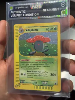Pokemon Vileplume/Giflor 31/165 Holo Expedition 2002 E Reader NM AOG Swirl 🌀 - Image 3