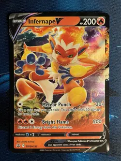 Infernape v SWSH252 Holo Rare Pokemon TCG Sword & Shield Promo Card NM/M - Image 1