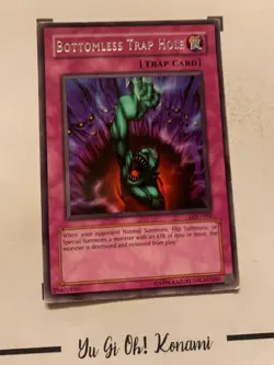 BOTTOMLESS TRAP HOLE - LOD-092 ENGLISH Yu-Gi-Oh! CARD RARE KONAMI LEGACY 2004 - Image 5