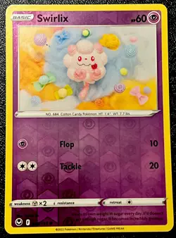 Swirlix 083/195 NM Reverse Holo Adorable Asako Ito Crocheted Art Pokemon Card! - Image 1