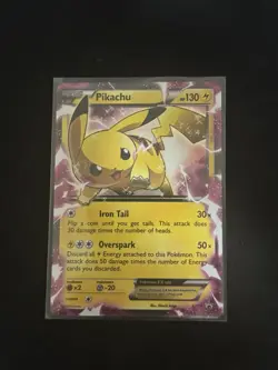 Pikachu EX XY84 Black Star Promo Card MP CONDITION - Image 1