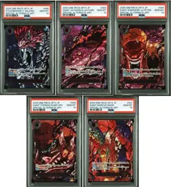 PSA 10 Five Elders Alt Art Red Text Set Carrying on His Will One Piece Card JP - Image 1