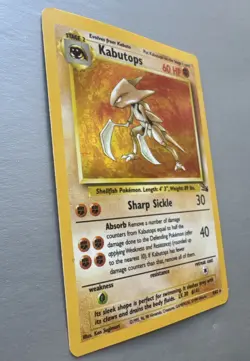 Pokemon Card Kabutops 9/62 Fossil Unlimited Holo Rare - Image 3
