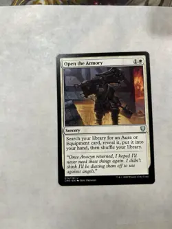 Open the Armory, Commander Legends, Near Mint, Magic the Gathering MTG - Image 1