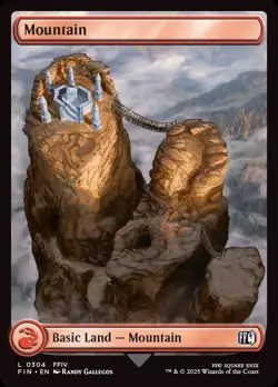 4x Mountain #0304-Magic the Gathering-MTG-Final Fantasy-Near Mint-4x - Image 1