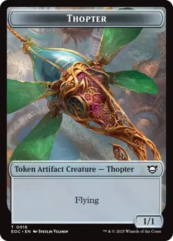 MTG Foil - Thopter // Beast (0006) Double-Sided Token - 16 // 6 / NM / English - Image 1