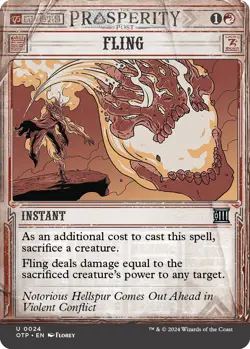 MTG Foil - Fling - 24 / NM / English - Image 1