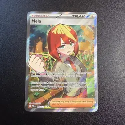 Mela 140/131 Holo Trainer Pokemon TCG Prismatic Evolutions Ultra Rare - Image 1
