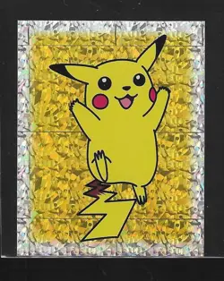 1999 Pikachu Special Glitter Insert Pokemon Sticker Topps Merlin Nintendo S30 - Image 1