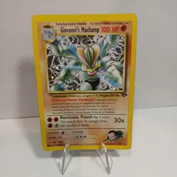 Giovanni's Machamp 6/132 Gym Challenge 2000 Pokemon TCG Holo rare - Image 1