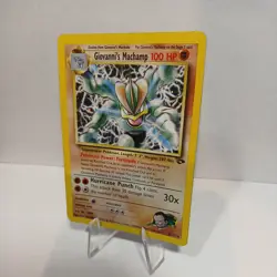 Giovanni's Machamp 6/132 Gym Challenge 2000 Pokemon TCG Holo rare - Image 2