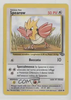 Spearow Italian Pokemon Jungle #62 1999 - Image 1