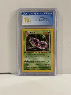 CGC 10 PRISTINE - ARBOK 1999 POKEMON FOSSIL 31/62 1ST EDITION - Image 1