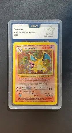 Carte Pokemon Dracaufeu 4/102 - Set de Base - FR - PCA 1 - Image 1