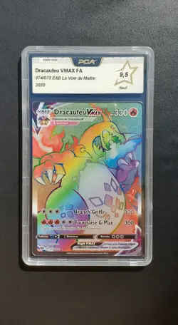 Carte Pokemon Dracaufeu V Max Secrete 074/073 - La Voie du Maitre - FR - PCA 9,5 - Image 1