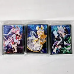 YuGiOh M∀LICE Mini Sleeve Set 60 Sleeves Used Condition Trading - Image 1