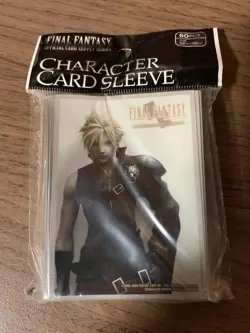 Final Fantasy Trading Card Cloud Sleeve 67mm×92mm 60 Count New - Image 1