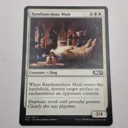 MTG: Rambunctious Mutt 030/274 - M21 Core Set 2021 White Common - Image 1