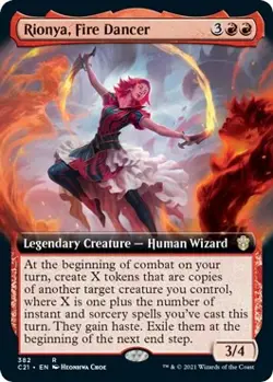 MTG Rionya, Fire Dancer (Extended Art) - 382 / English / Near Mint - Image 1