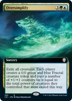 MTG Oversimplify (Extended Art) - 399 / English / Near Mint - Image 1