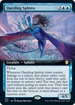 MTG Dazzling Sphinx (Extended Art) - 352 / English / Near Mint - Image 1