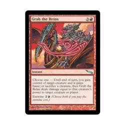 WOTC MtG Mirrodin Grab the Reins (U) (Foil) EX - Image 1