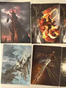 Set of 11 Lord of The Rings MTG Gold Stamp Art Series Cards LotR Mint - Image 2