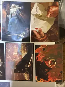 Set of 11 Lord of The Rings MTG Gold Stamp Art Series Cards LotR Mint - Image 4