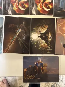 Set of 11 Lord of The Rings MTG Gold Stamp Art Series Cards LotR Mint - Image 5