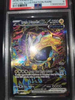 2025 POKEMON PRE EN IRON HANDS EX Special Illustration #154 PSA 9 - Image 2