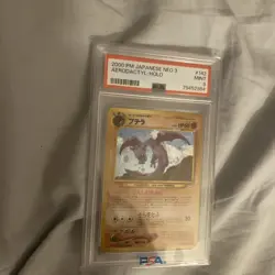 Pokemon 2000 Japanese Neo 3 Revelation #142 - Aerodactyl Holo Rare Swirl - PSA 9 - Image 2