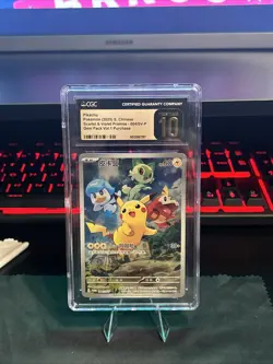 [US Seller] Pokemon S-Chinese Pikachu Promo 004/SV-P Full Art Cgc Pristine 10 - Image 1