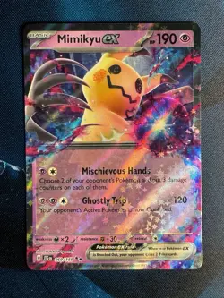 Pokemon 2025 JTG 069/159 Mimikyu EX Double Rare Holo NM/M Fresh Pull - Image 1