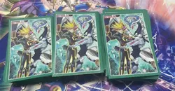 YuGiOh Playmaker Fire Wall Dragon Sleeve Set NonCommercial Rare - Image 1