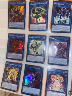 YuGiOh!Collection Binder - 145 and 100 bulk . 9 link cards please see all pics - Image 3
