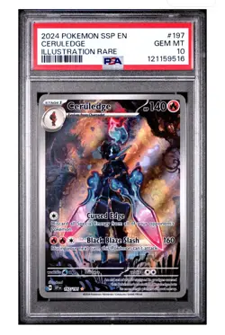 PSA 10 Ceruledge 197/191 Illustration Rare Surging Sparks Pokemon Card - Image 1