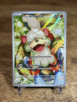 Hisuian Growlithe IR 181/167 Sv06: Twilight Masquerade Holo - Pokemon Card NM - Image 1