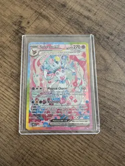 Pokemon TCG Prismatic Evolution Sylveon EX Card 156/131 - READ DESCRIPTION - Image 1