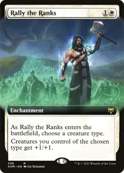 MTG Rally the Ranks (Extended Art) - 336 / English / Near Mint - Image 1