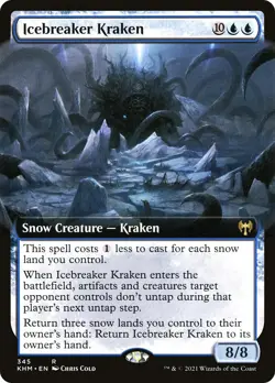 MTG Icebreaker Kraken (Extended Art) - 345 / English / Near Mint - Image 1